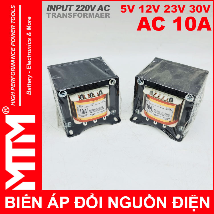 Phann Phoi Bien Ap Tang Pho Doi Dien AC 220V Ra 5V 12V 23V 30V 10A Minh Quang
