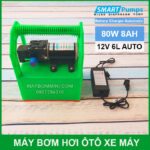 May Bom Mini Ap Luc 12v 80W Ac Quy 8Ah