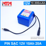 Pin Sac Lithium 12v 10ah 20A Gia Tot