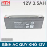 Binh Ac Quy Kho 12V 3500mah Panasonic Chinh Hang