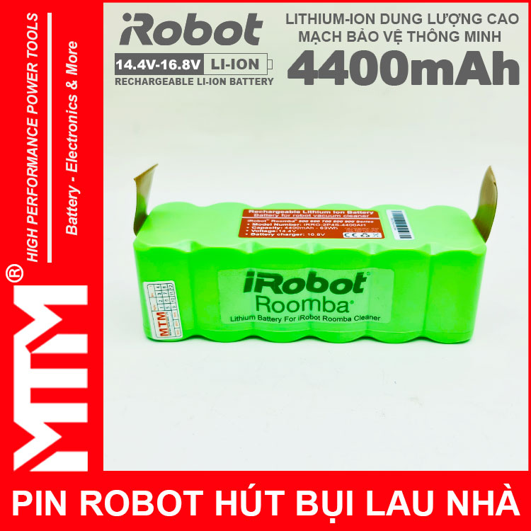 Pin Robot Hut Bui Lau Nha Irobot Roomba Chinh Hang Mau 4400mah Pin Robot Hut Bui Lau Nha Irobot Roomba Chinh Hang Mau 4400mah