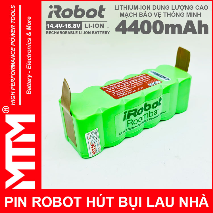 Ban Pin Robot Hut Bui Lau Nha Irobot Roomba Chinh Hang Mau 4400mah Ban Pin Robot Hut Bui Lau Nha Irobot Roomba Chinh Hang Mau 4400mah
