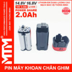 Ban Pin May Khoan Chan Ghim 16v8 2ah 4cell Lishen MTM