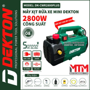 May Rua Xe Ap Luc Cao 220V 2800W 10L Dekton DK CWR2800PLUS