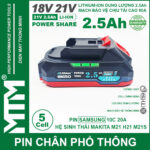 Gia Pin Makita 5 Cell 2500mah 80A Den Bao Pin 2 Ben Cell Samsung