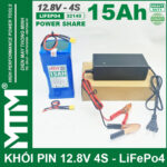 Pin 12v8 15Ah 30A 4S Mtm Cell 32140 Kem Sac