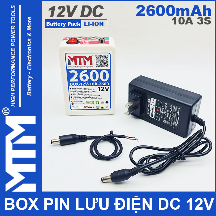 Bo Luu Dien DC 12V 10A 3S 2600mah MTM Chinh Hang