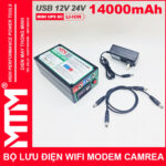 Gia UPS Wifi Modem Camera 12V 24V 5A 14000mah Led Bao Vont