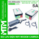 Bo Nguon Du Phong Wifi Modem Camera UPS USB 5V9V12V 5A 60000mah Led Bao Vont Cao Cap