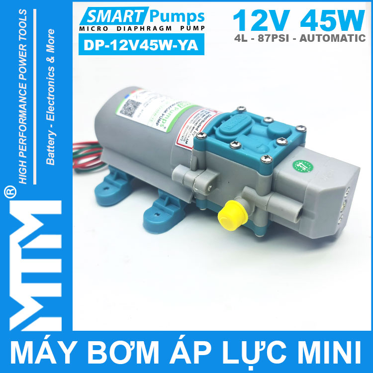May Bom Ap Luc Mini Tu Dong 12V 45W 4L Smartpumps DP 12V45W YA Gia Tot Chinh Hang