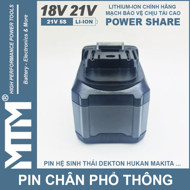 Pin Chan Pho Thong 15cell 80A Led Bao Pin 2 Ben Mat Sau