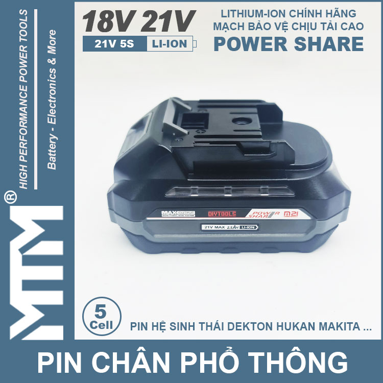 Pin Chan Pho Thong 5cell 80A Led Bao Pin 2 Ben Cao Cap