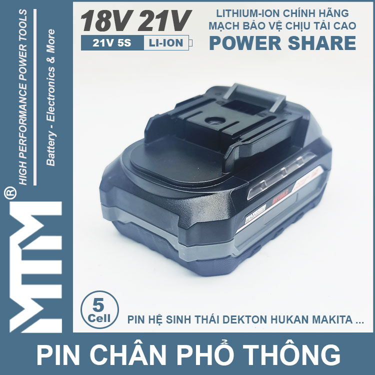 Pin Chan Pho Thong 5cell 80A Led Bao Pin 2 Ben Gia Re Chinh Hang