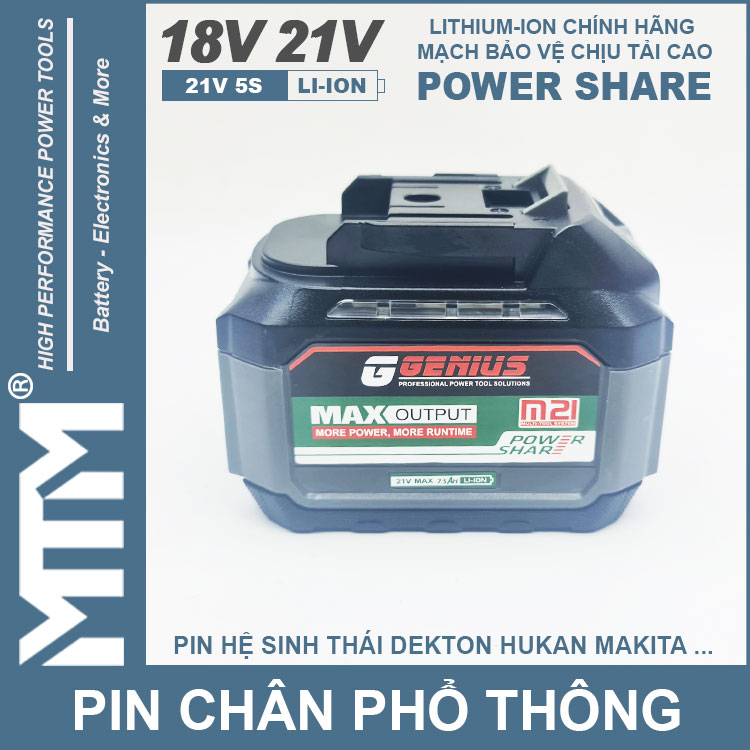 Ban Pin Chan Pho Thong 15cell 80A Led Bao Pin 2 Ben