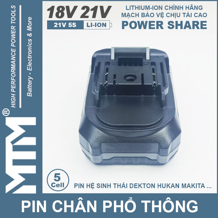 Chan Pin Pho Thong 5cell 80A Led Bao Pin 2 Ben