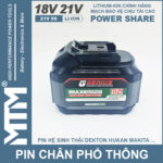 Dong Pin Chan Pho Thong 15cell 80A Led Bao Pin 2 Ben