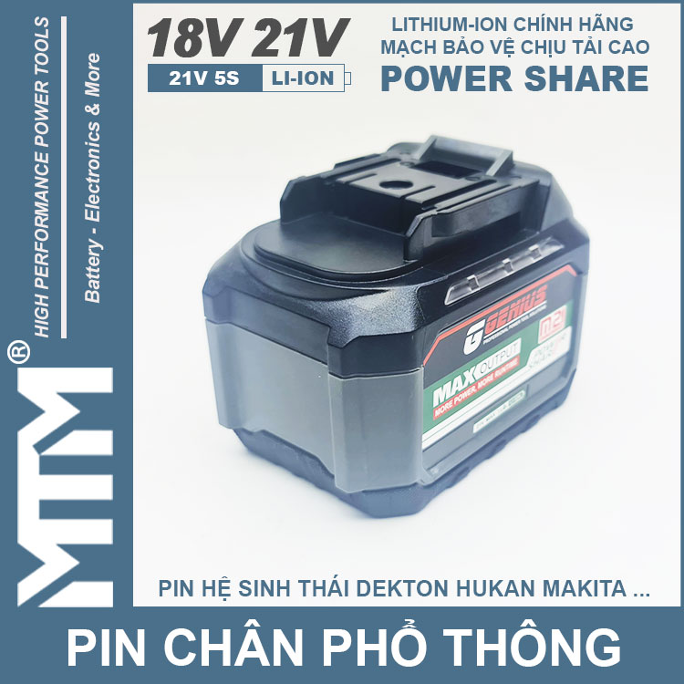 Khe Pin Chan Pho Thong 15cell 80A Led Bao Pin 2 Ben