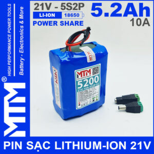 Ban Pin 21V 5200mAh 10A 5S2P MTM