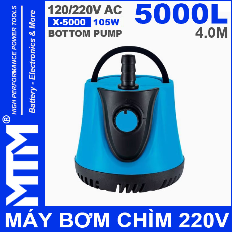 May Bom Chim 220V 105W 5000L X 5000 HSBAO BOTTOM PUMP May Bom Chim 220V 105W 5000L X 5000 HSBAO BOTTOM PUMP