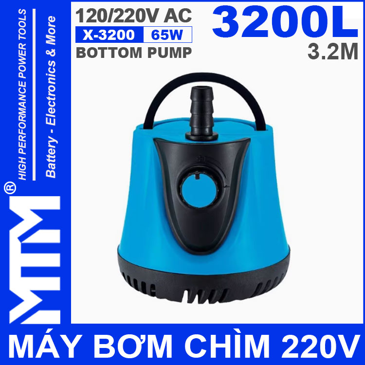 May Bom Chim 220V 65W 3200L X 3200 HSBAO BOTTOM PUMP