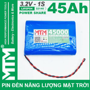 Pin Den Nang Luong Mat Troi 3v2 45Ah 45000mAh Cell Pin Sat Lifepo4 32140