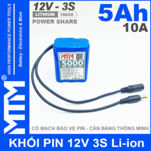 Pin 12v 10a 5000mah MTM