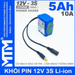 Pin 12v 10a 5000mah MTM Gia Re