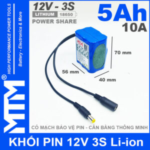 Pin 12v 10a 5000mah MTM Kich Thuoc